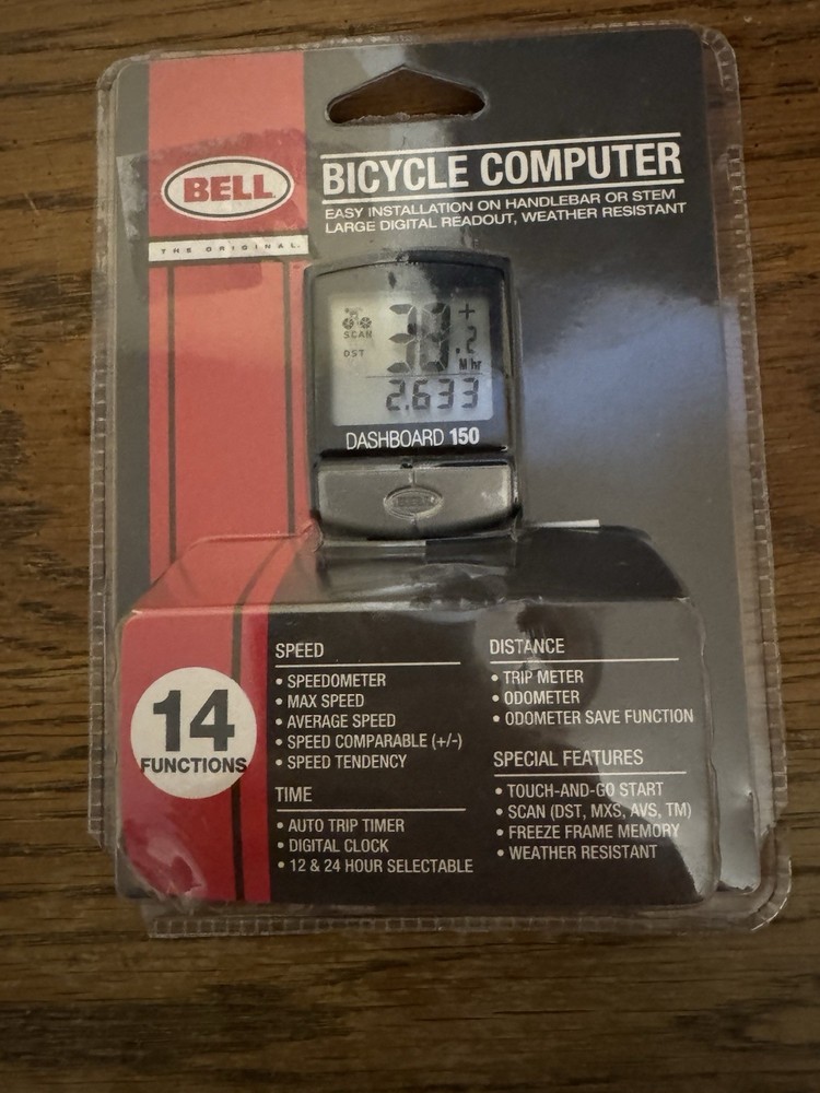 Bell Dashboard 150 Bicycle Computer Speedometer Trip Timer 14 Functions NEW