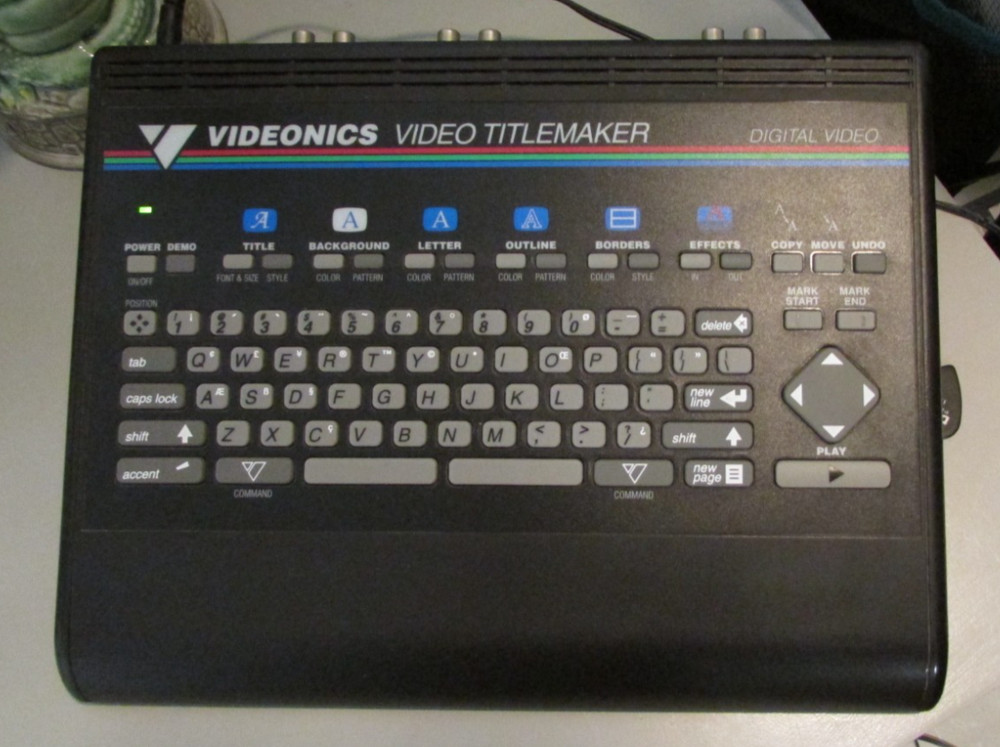 Videonics Video TitleMaker  TM-1 — Digital Character Generator / 1992