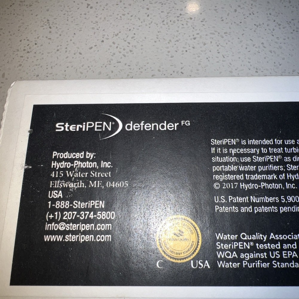 SteriPen defender-Handheld UV Water Purifier