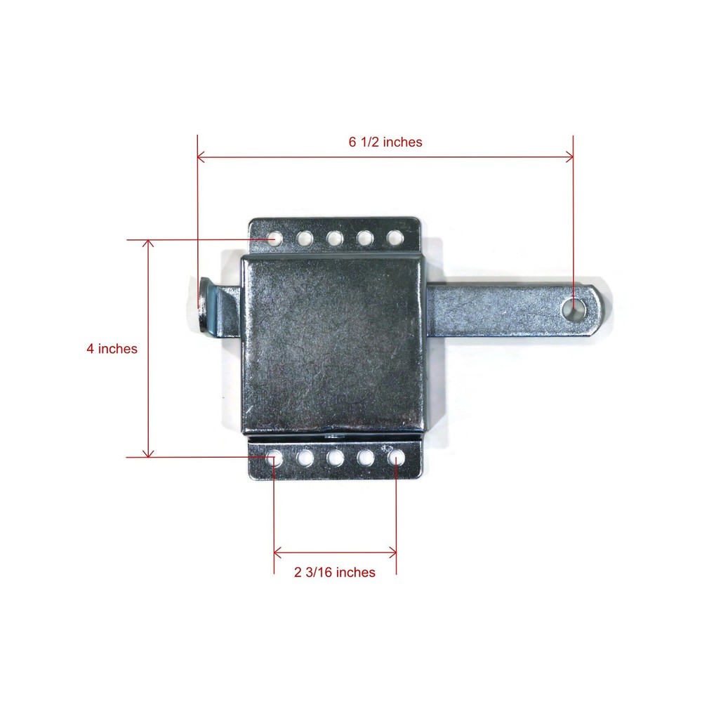 Garage Door Slide Lock for 2" or 3" Track Cable Pull Release Lever Mechanism