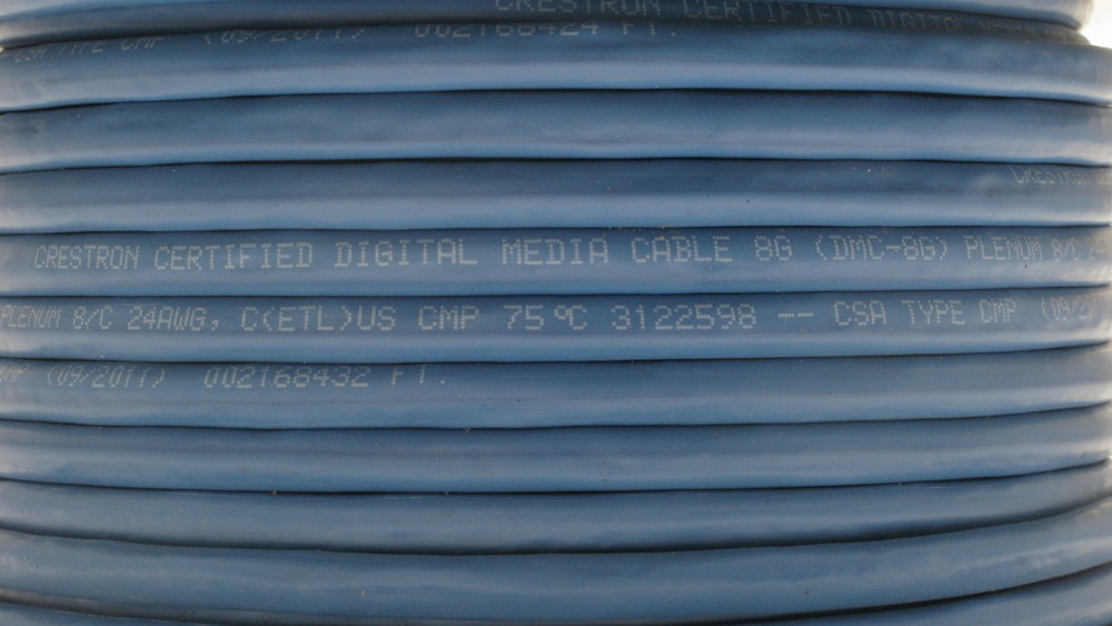Crestron DMC-8G DigitalMedia 8G Cable, Plenum Rated, 119ft