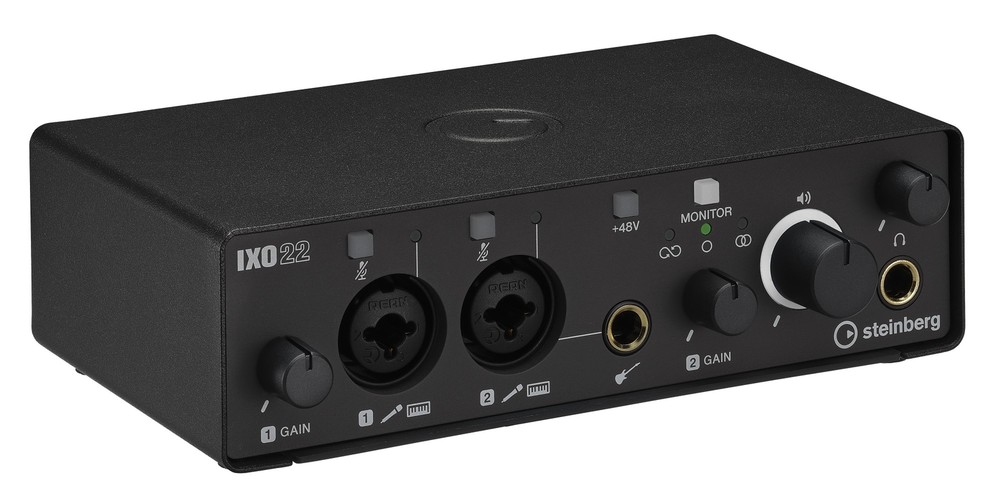 Steinberg IXO22 2-In/2-Out USB2.0 Type C Audio Interface with Two Preamps Black