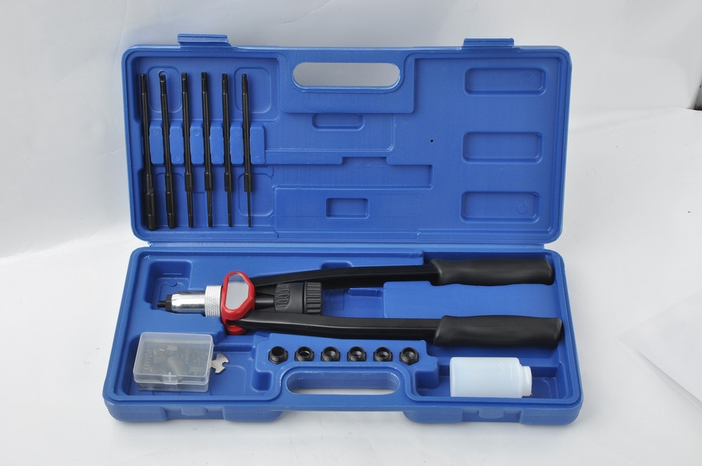 Hand Riveter Gun Kit - 13" Rivet Nutsert Tool Riv Nuts Pneumatic Threaded M3-M12