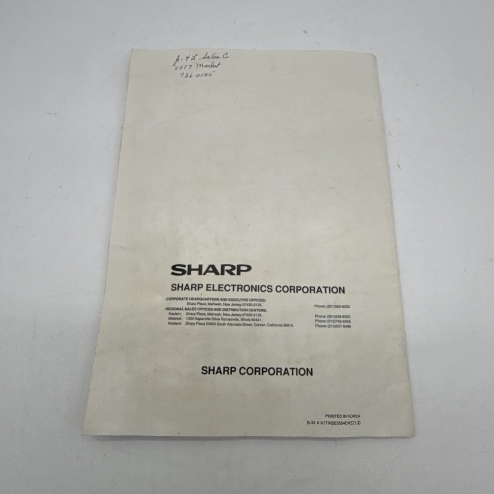Sharp PA-3000 Portable Electronic Intelliwriter Typewriter w/Manual