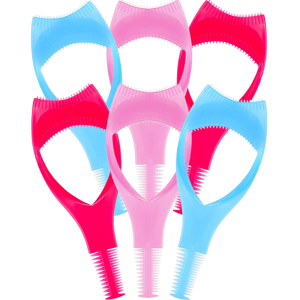 6 Pieces 3 in 1 Eyelashes Tools Mascara Shield Applicator Guard Eyelash Guide fo