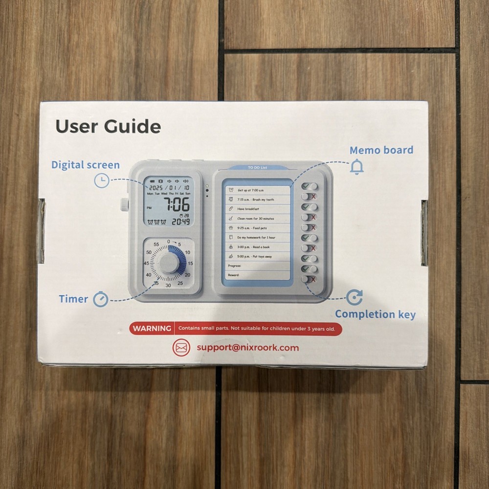 3-in-1 Visual Timer and Schedule Board for Kids Classroom Autism Learning