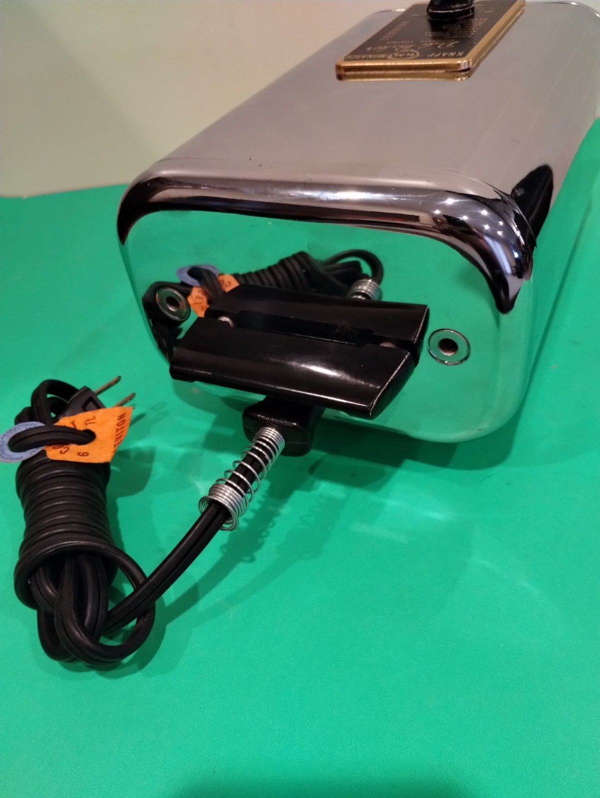 Vntg '50s Knapp Monarch Redi Baker Chrome Counter Top Oven. WORKS, LN, w/ Box