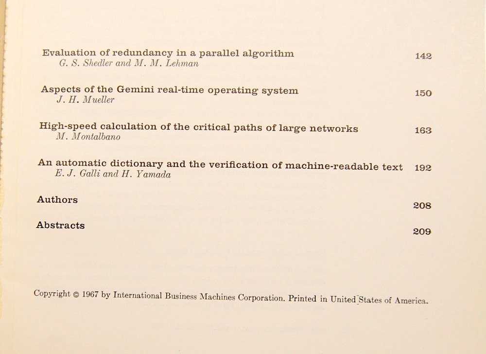 Vintage IBM System Journal (Volume 6) (Number 3) 1967