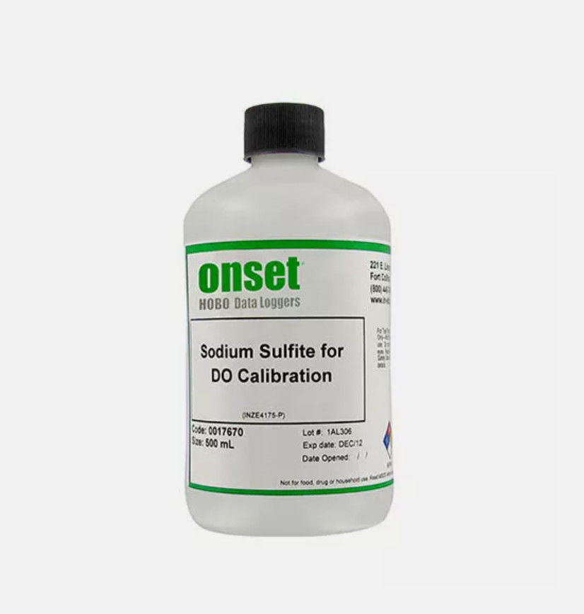 Onset U26-CAL-SOL Sodium Sulfite Solution for 0% Dissolved Oxygen Loggers - New
