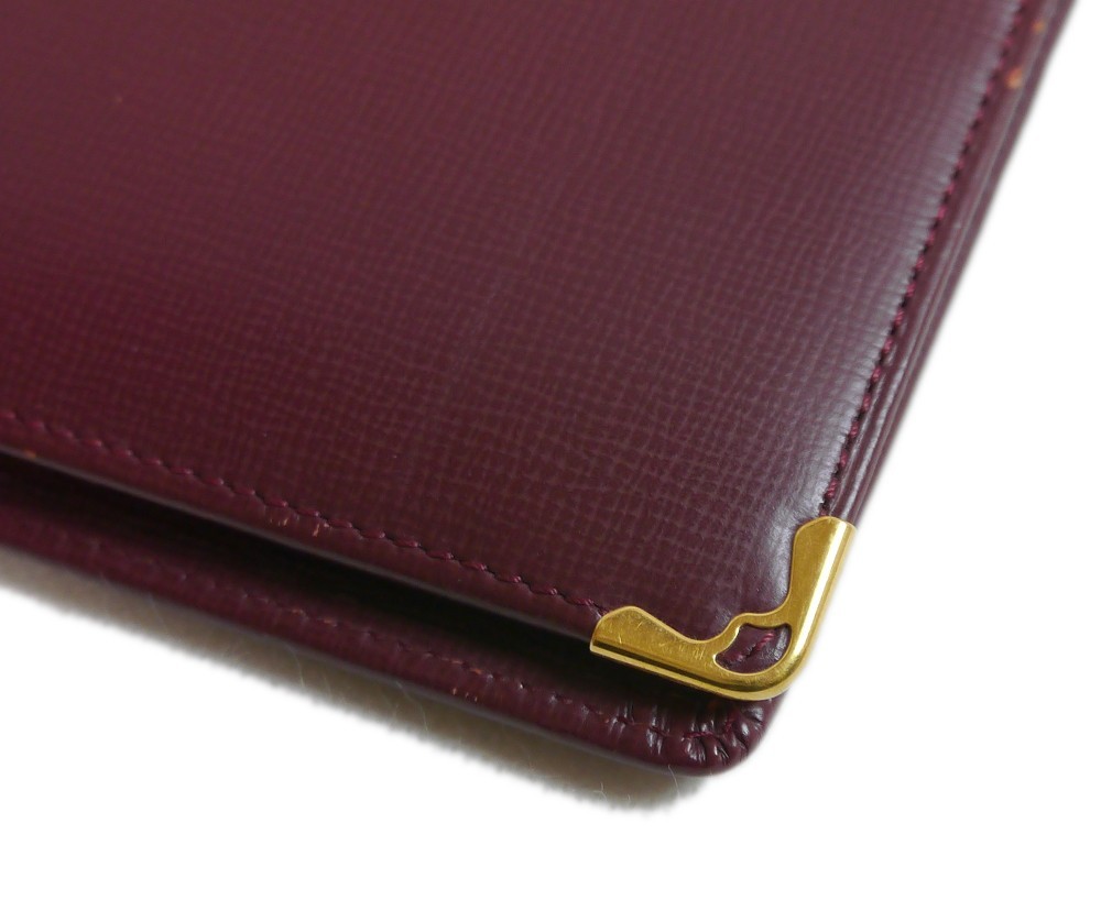 Authentic Cartier Must-have Line Notebook Cover Leather #296