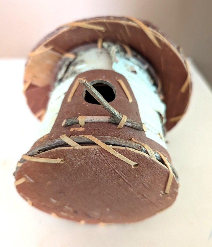 Birchbark Bird House. Collectible