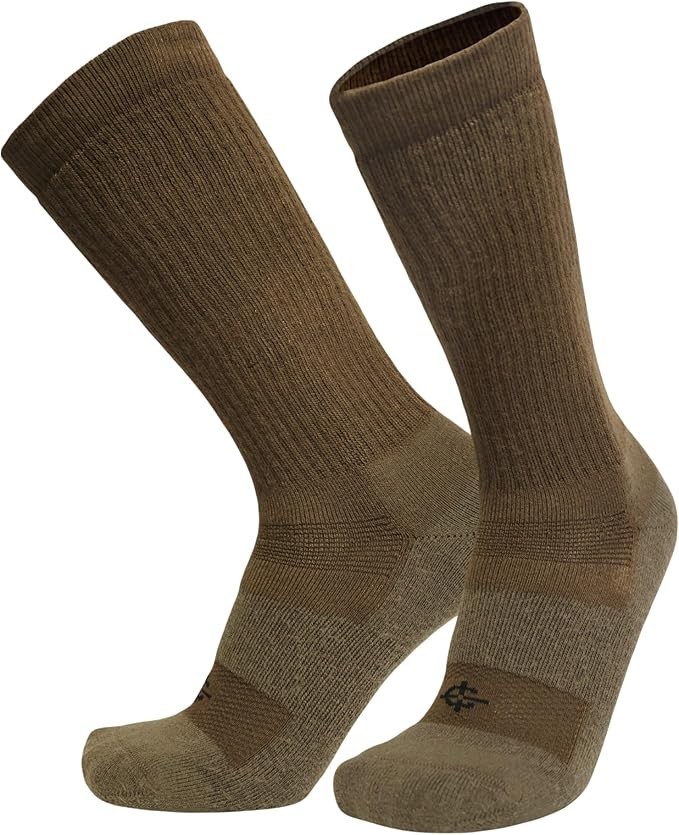 Covert Threads CT-5457-CB 4 - 8 Desert Military Boot Socks- Thick Wool for men