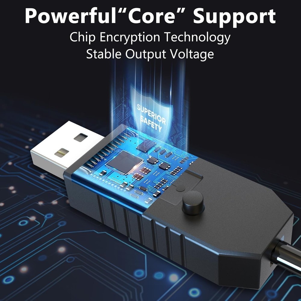 Radar Detector Cable, USB to RJ11 Plug Power Cord with Mute Function,Replacement