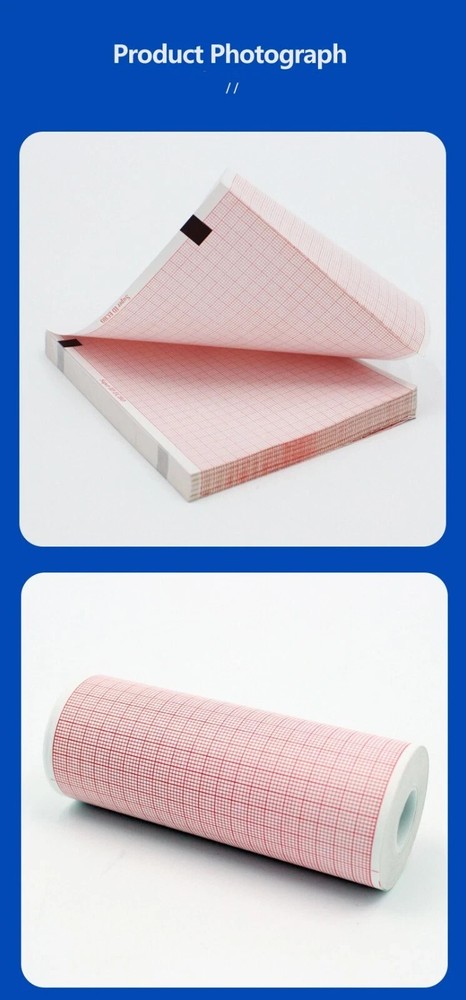 ECG machine thermal paper 20m long -80mm wide, two rolls per box