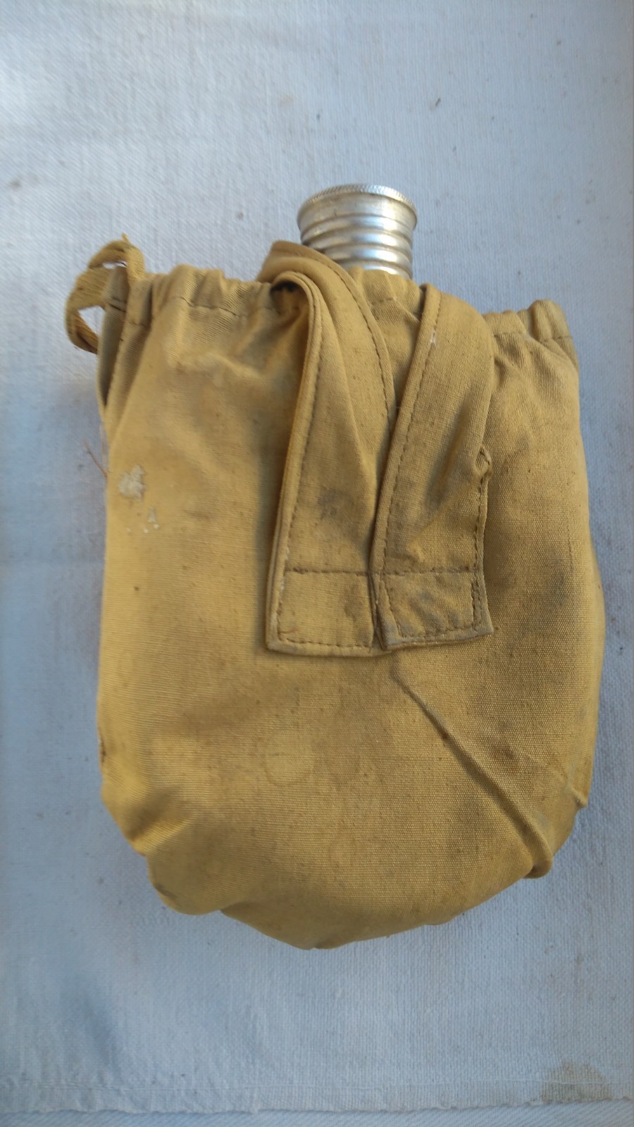 WW2 Red Army Aluminum Water Flask Canteen Stamp 1938 Красный Выборжец