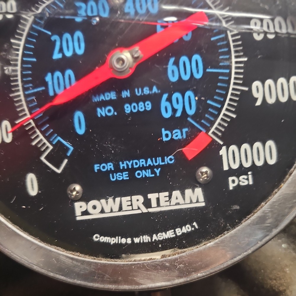 SPX Power Team 9089 Analog Gauge, 6" Face Diameter