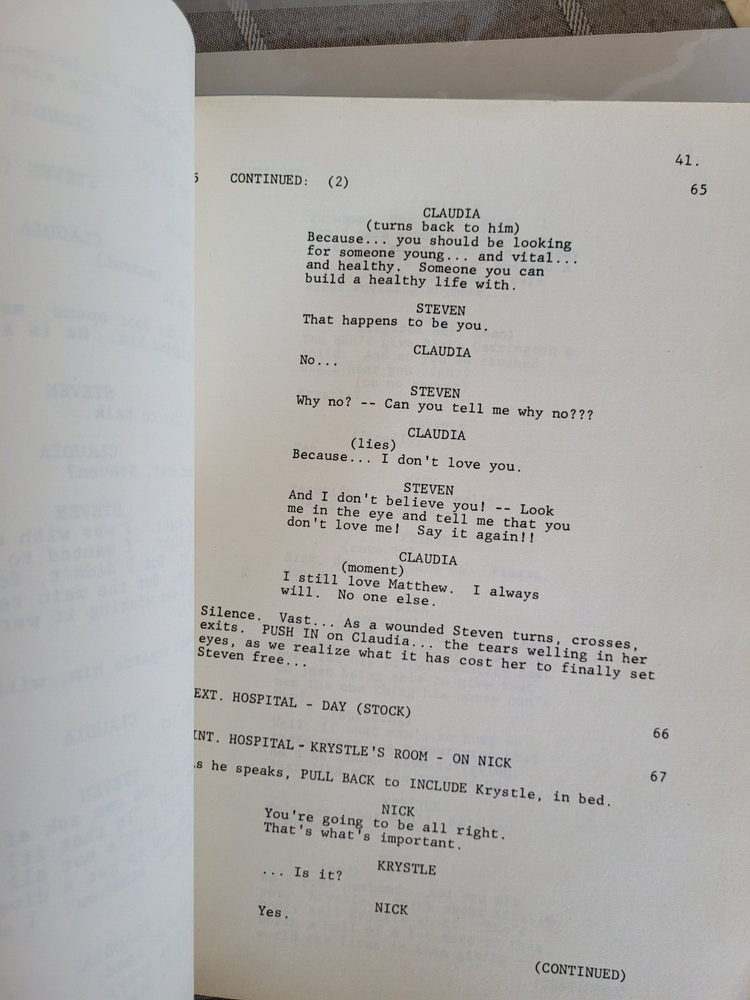 Dynasty Episode 21 Script 1981 Joan Collins Heather Locklear Linda Evans First