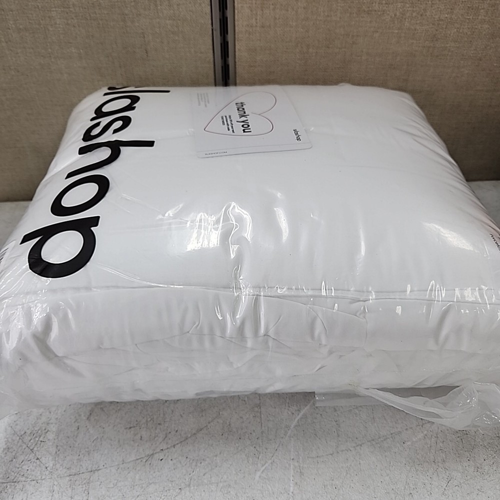 NEW Slashop King Conforter Porcelain White