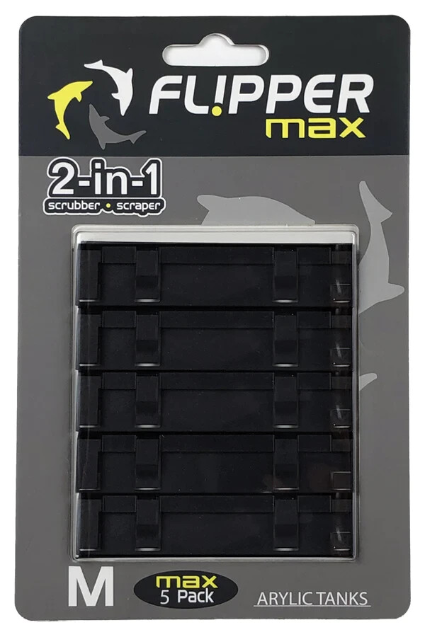 Flipper Max ABS Plastic Replacement Blade For Acrylic Tanks (5 Pack)