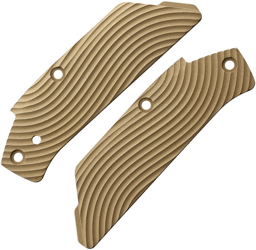 Flytanium Inlay SW Brass For Customizing Arcade Knife Wave-Texture Contour 1280