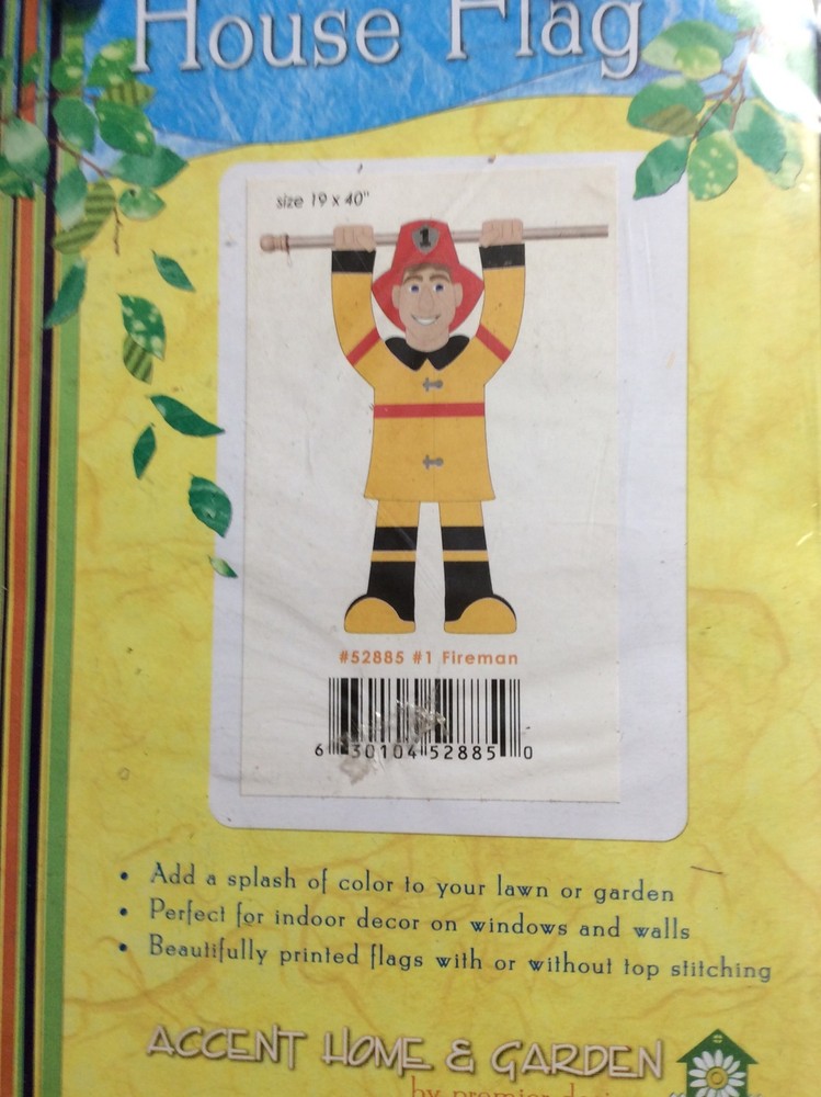 #644 (6)Fire Dept. Flags.