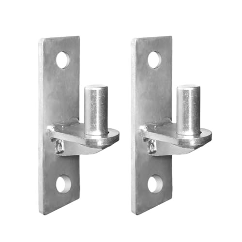 2 Pack Wall Mount Gate Hinges, Heavy Duty Wall Plate Hinges, Outdoor Chain