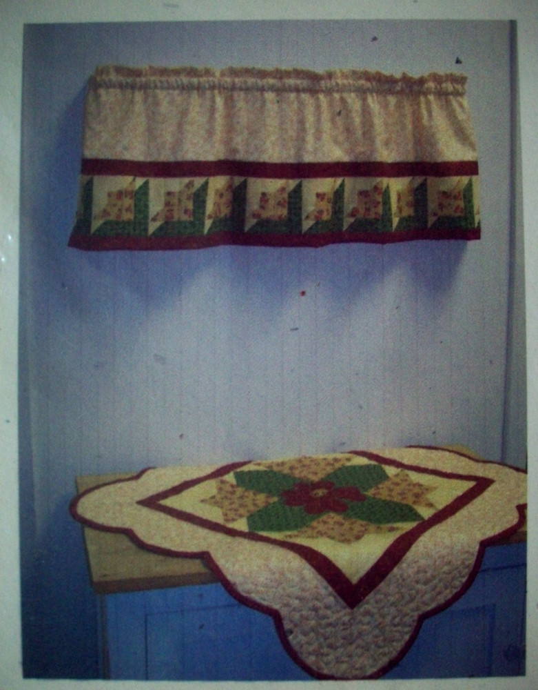 Flower Valance and table topper quilt pattern  *A15