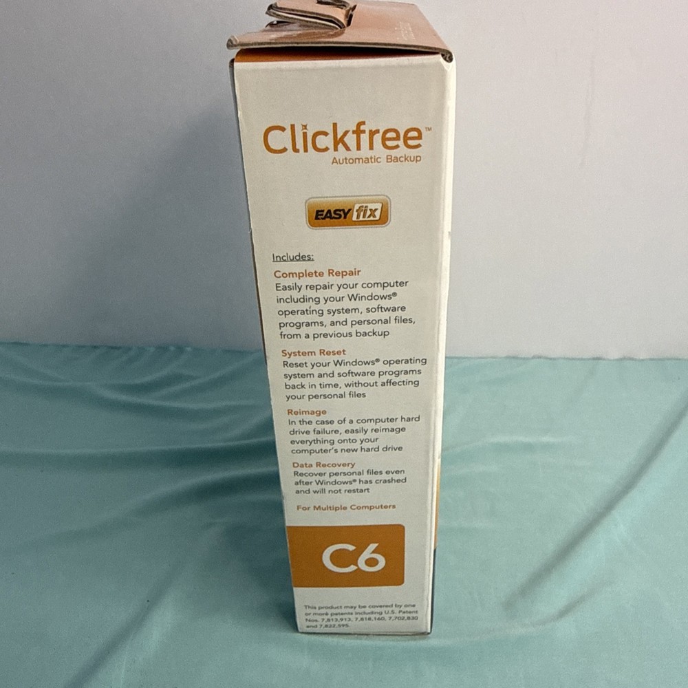Clickfree Automatic Backup C6 For PC Computer Portable 500GB with Bonus sleeve