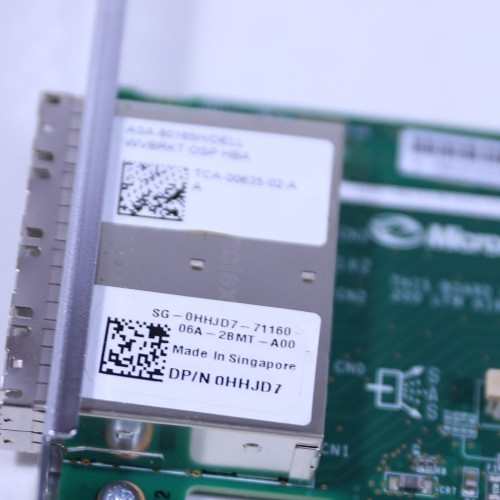 UNTESTED- Dell HHJD7 Quad Port 12G SAS Controller ASA-80165H PCIe RAID Adapter