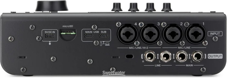 Yamaha URX44 USB-C Audio Interface - Black