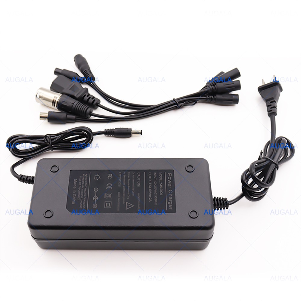 New Fast Charger 54.6V 2A For Lithium Battery Electric Bike Scooter Power 48V