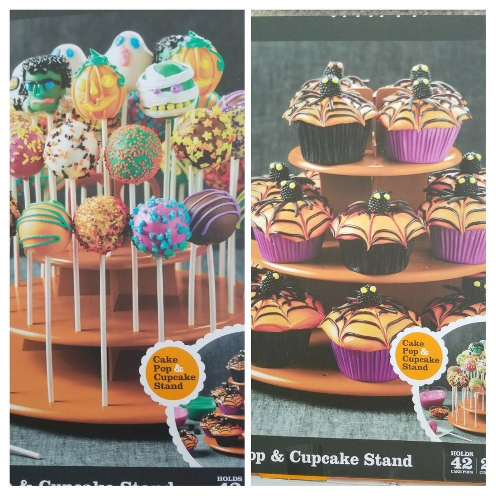 Sweet Creations Cake Pop & Cupcake Stand Orange