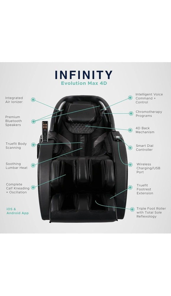 Infinity Evo Max 4D Massage Chair - Black