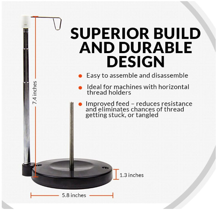 Embroidex Adjustable Thread Spool Holder for Embroidery & Sewing
