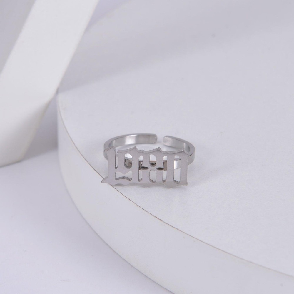 Pendantify Personalized Birth Year Ring | Custom Birth Year Ring Charm