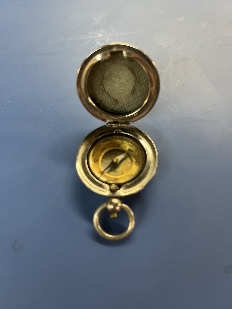 Compass - Small Brass Terrestrial English pocket compass