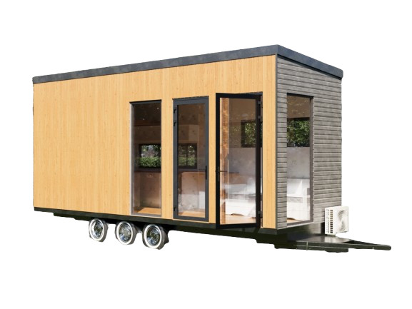 25’x8’ Tiny Home Plans with 3D Visuals and Detailed Designs for Mobile Lifestyle