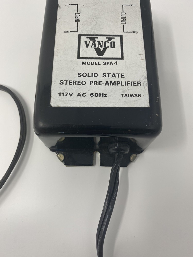Vanco Model SPA 1 Solid State Stereo Pre - Amplifier Pre Amp 117 V 60HZ