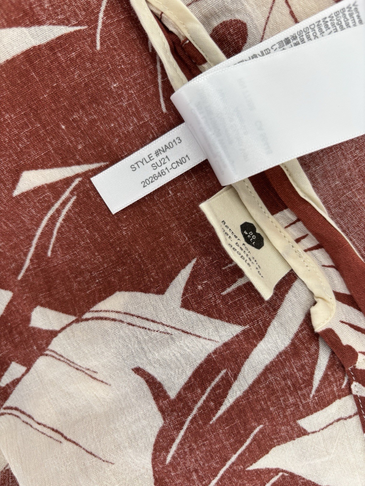 Madewell Robe in Tropical Vacation Women’s Size S Kimono Beach Coverup Garden