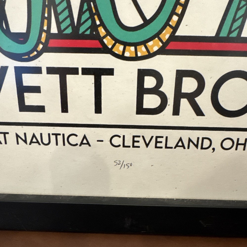 Avett Brothers 2022 Cleveland Nautica Poster 52/150 Framed