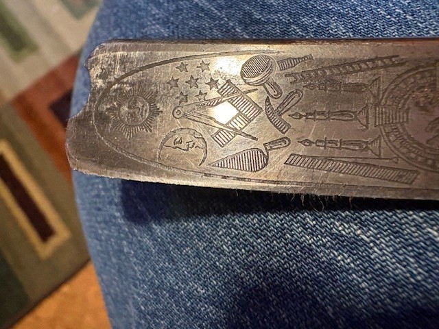 Wade & Butcher Masonic Straight Razor