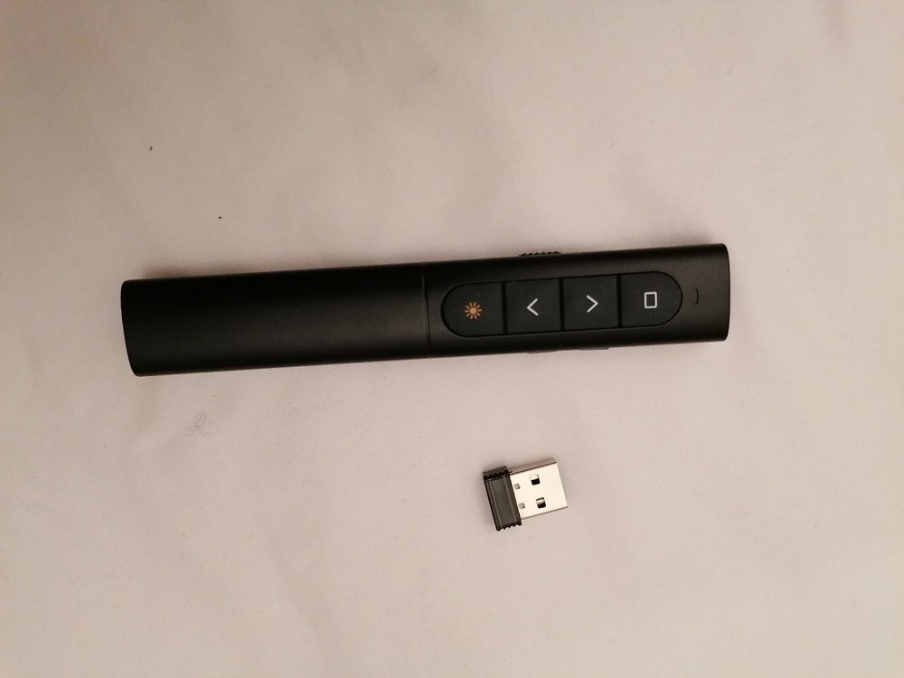 Wireless Presenter/Remote Control for Presentations with Laser Pointer