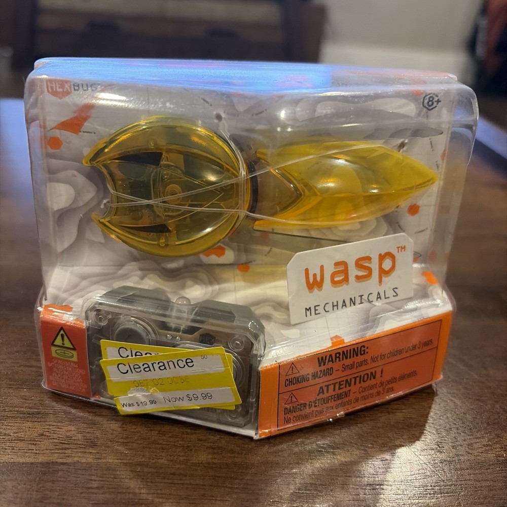 Hexbug Micro Robotic Creatures Mechanicals Wasp Yellow R/C Remote Control New