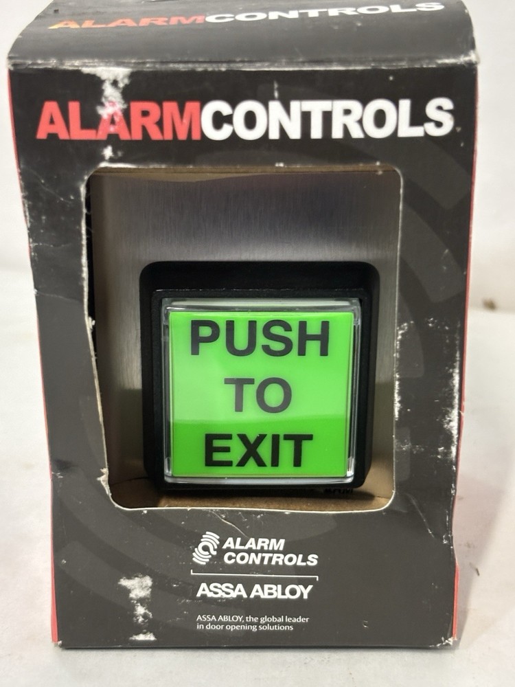 Alarm Controls Assa Abloy TS-2: Push to Exit Button 1.5” Green