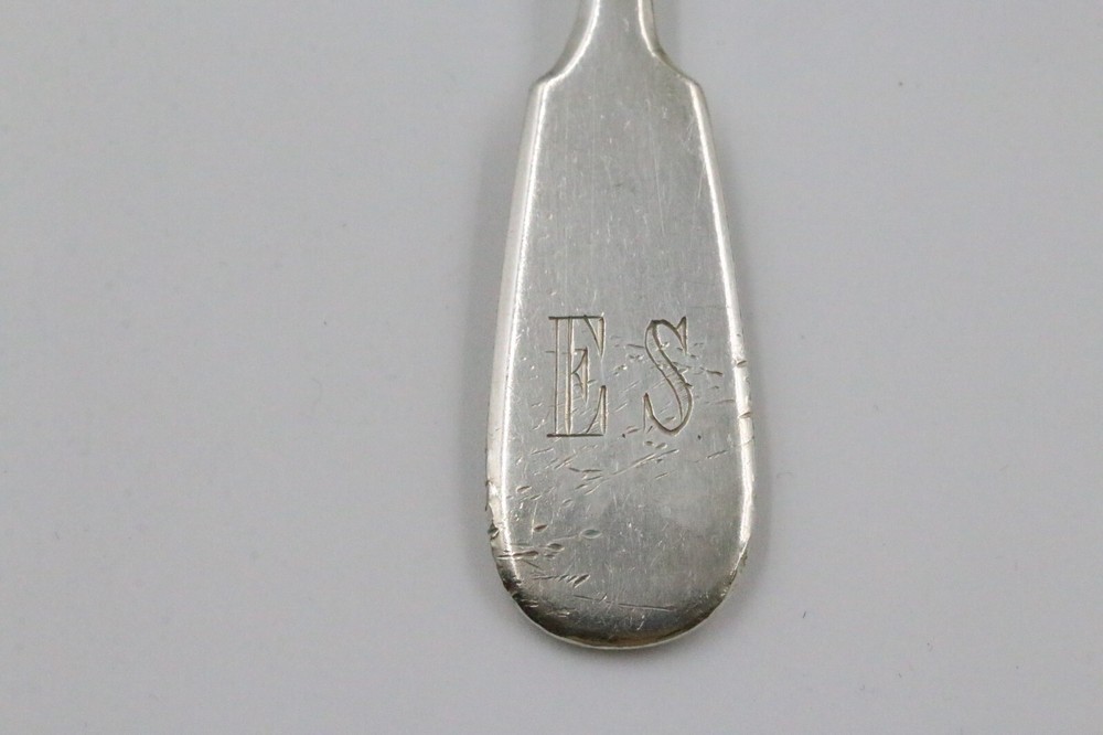 BA Russian .875 Silver HK 1887 Teaspoon Monogrammed ES