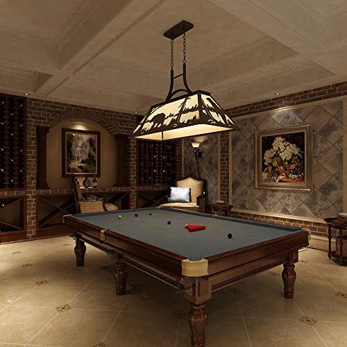 Vintage Pool Table Light 3 Lights Rustic Billiards Light Fixtures with