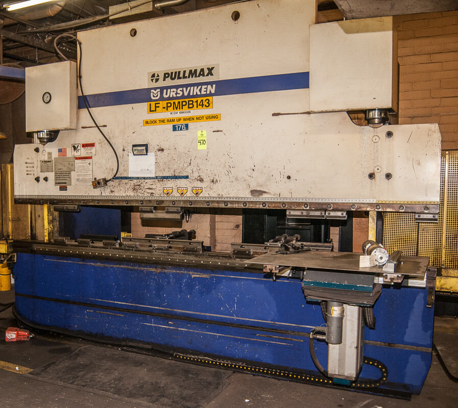 130 TON X 12' PULLMAX 7 AXIS CNC OPTIMA 130 PRESS BRAKE: YODER #64257
