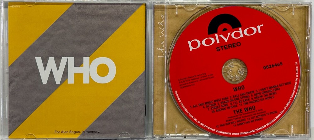 PETE TOWNSHEND Signed Autograph CD Insert "Who" JSA COA The Who