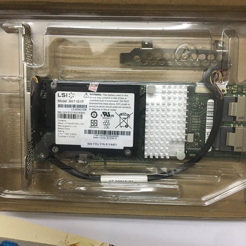Fujitsu D2616 SATA / SAS Raid 6G 512MB cache controller + BBU08 battery = 9260 9261