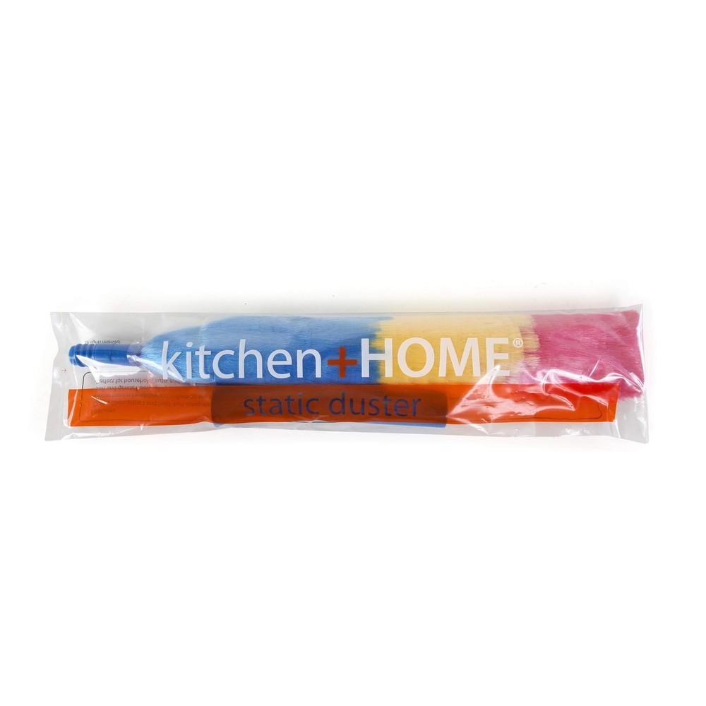 Kitchen + Home 23” inch Rainbow Static Duster - Electrostatic Feather Duster At